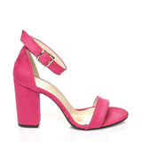 Pink Chunky Heel Ankle Strap Sandals MA-030 image 4