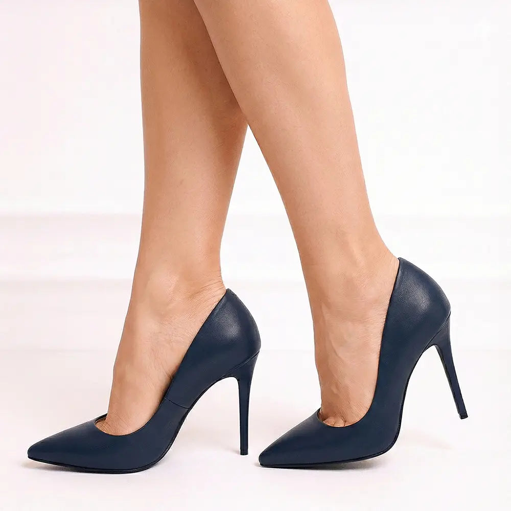 Lacivert Stiletto Topuklu Ayakkabı MA-021 RUBRICA