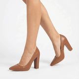 Taba Kadın Kalın Topuklu Ayakkabı MA-023 RUBRICA 