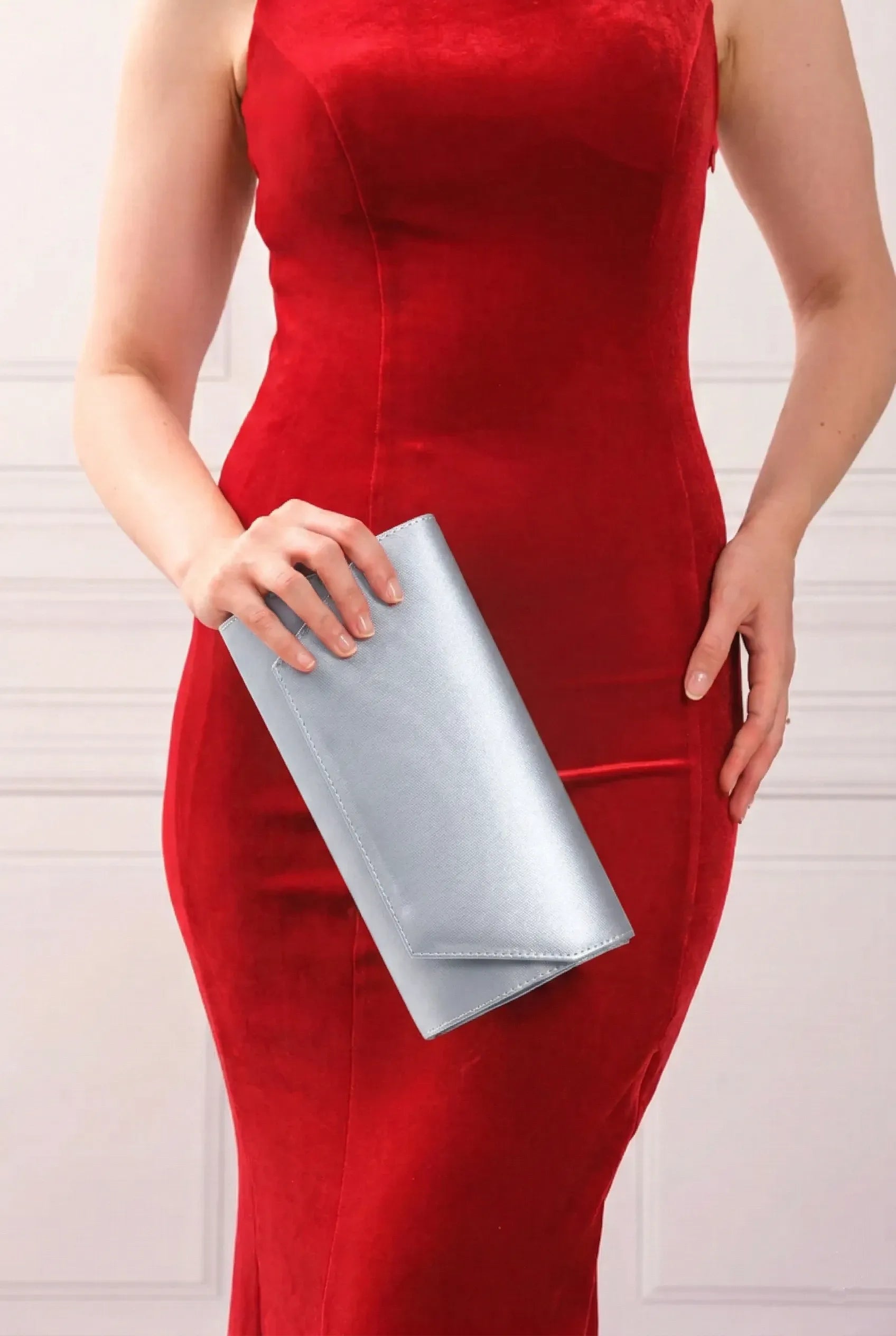 Gümüş Abiye Ayakkabı Çanta Takım RT-02