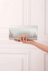 Gümüş Abiye Ayakkabı Çanta Takım RT-02