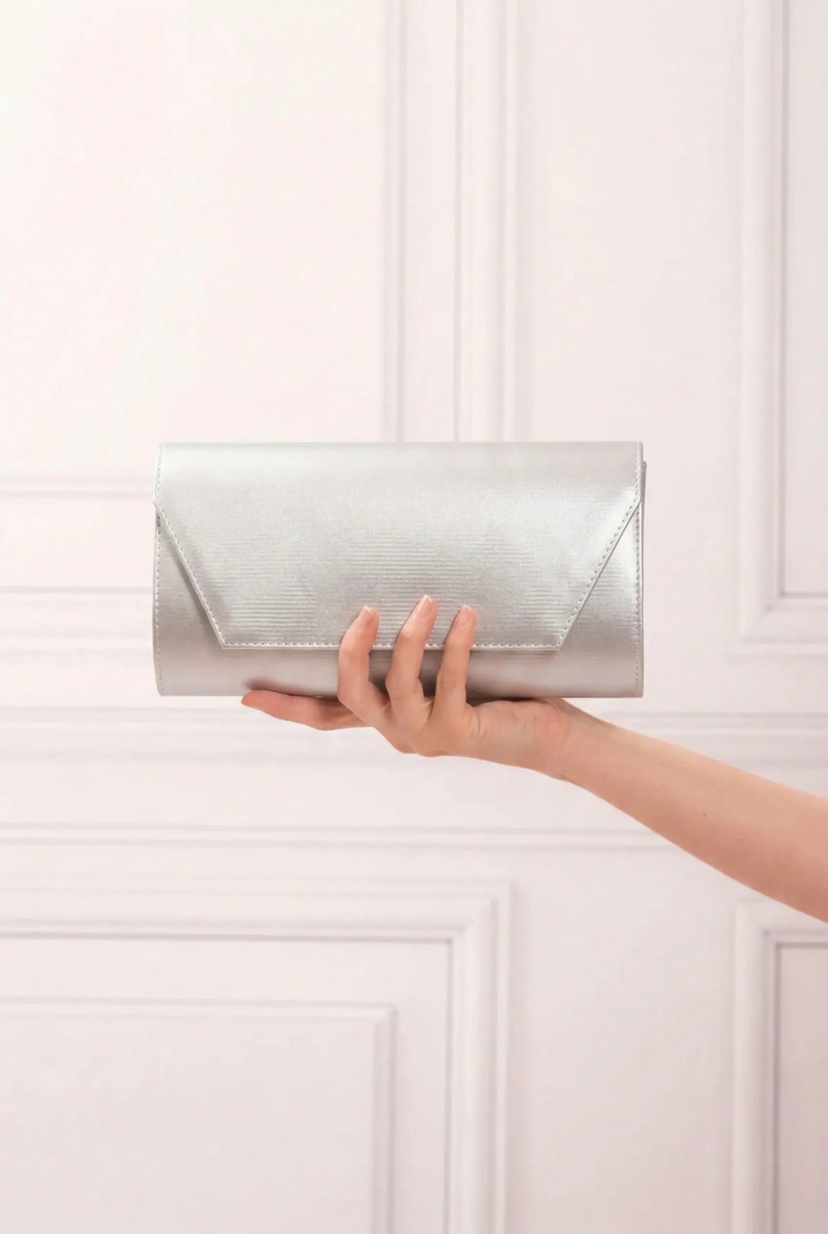 Gümüş Abiye Ayakkabı Çanta Takım RT-02