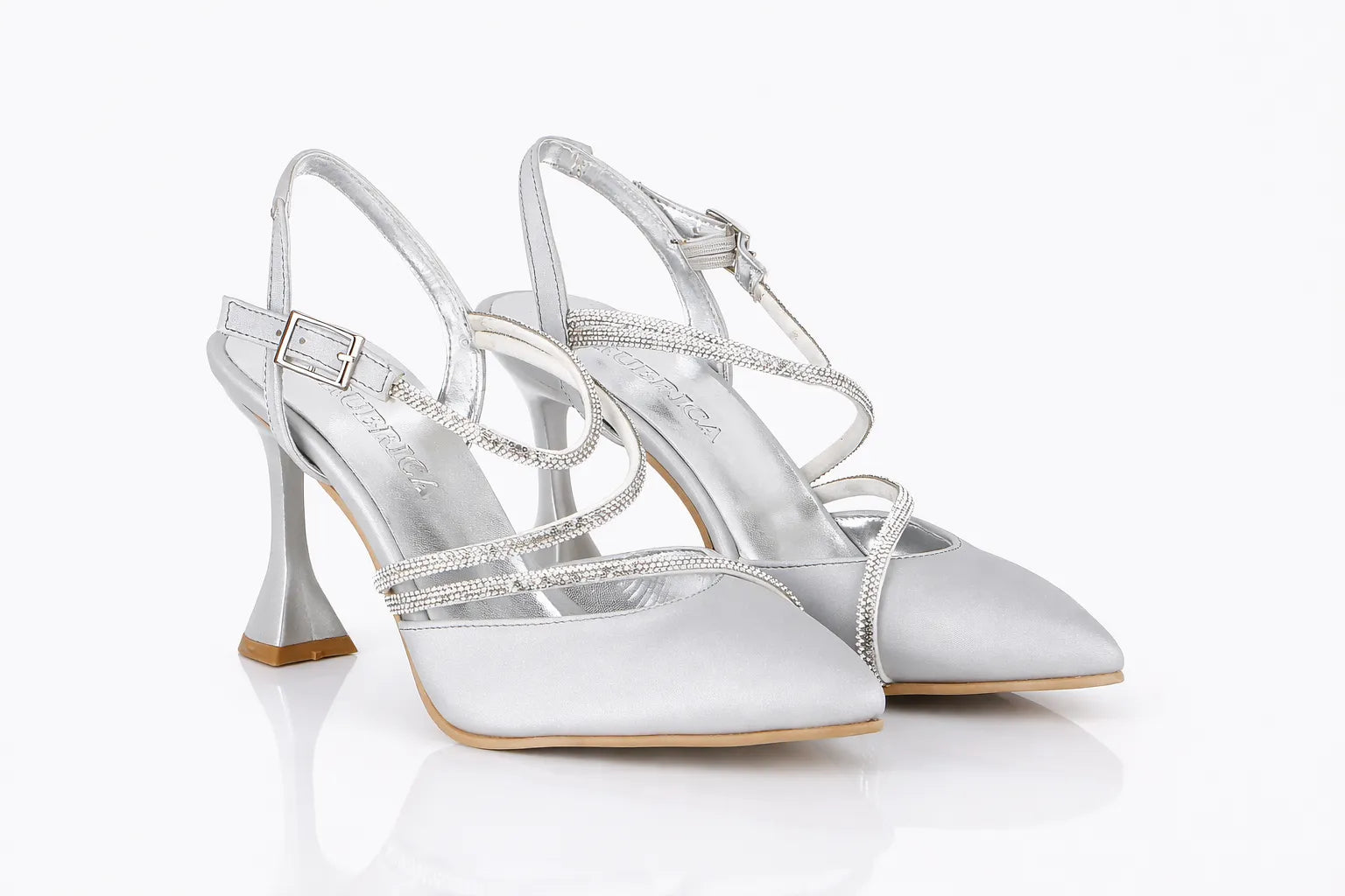 Gümüş Abiye Ayakkabı Çanta Takım RT-02