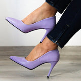 Lila Stiletto Topuklu Ayakkabı MA-021 RUBRICA