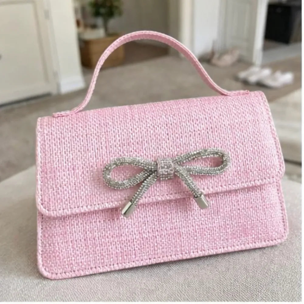 Pembe Fiyonklu Kadın Abiye Çanta SH-02