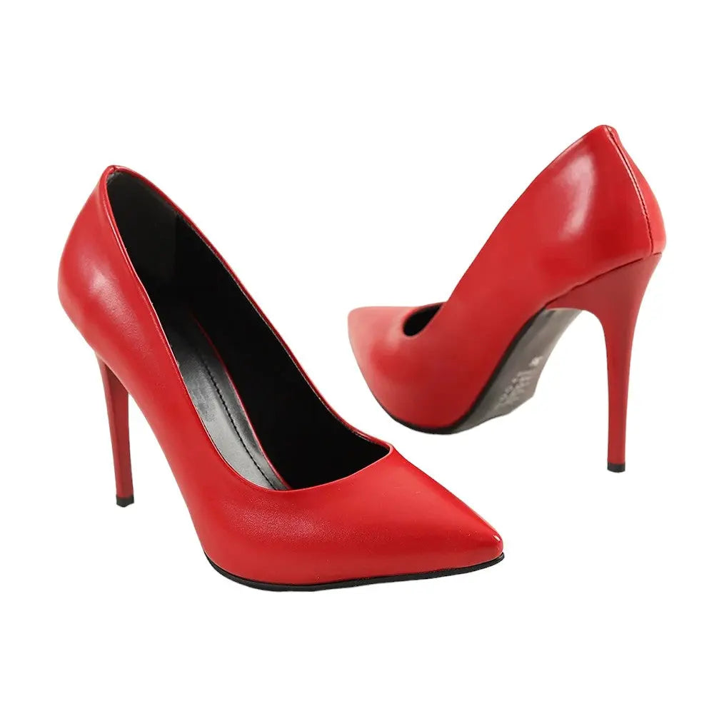 Kırmızı Stiletto Topuklu Ayakkabı MA-021 RUBRICA