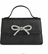 Siyah Fiyonklu Kadın Abiye Çanta SH-02