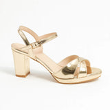 Altın Ayna Bilekten Bağlamalı Sandalet RA-160