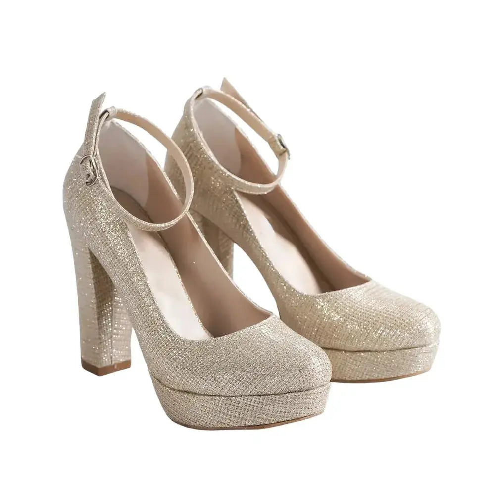 Altın Bilekten Bağlamalı Platform Ayakkabı RA-210