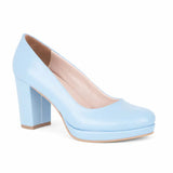 Bebe Mavi Topuklu Platform Ayakkabı MT-01 RUBRICA 