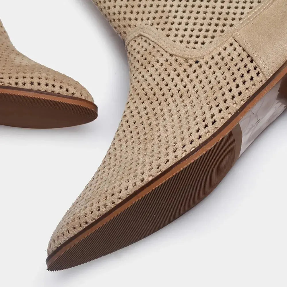 Bej Kadın Yazlık Delikli Bot RA-8010
