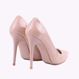 Bej Rugan İnce Topuklu Stiletto Ayakkabı MA-021