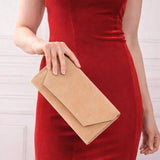 Bej Süet Zincirli Abiye Çanta SH-01 RUBRICA 