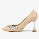 Bej Taş Detaylı Topuklu Ayakkabı RA-510