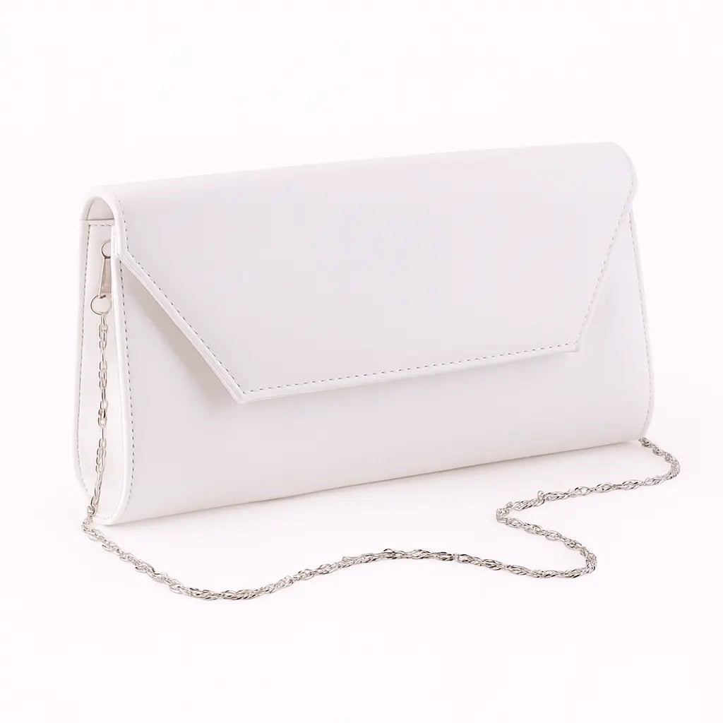 Beyaz Abiye Çanta Ayakkabı Kombin RA-021 RUBRICA 