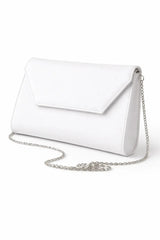 Beyaz Cilt Zincirli Abiye Çanta SH-01 RUBRICA 