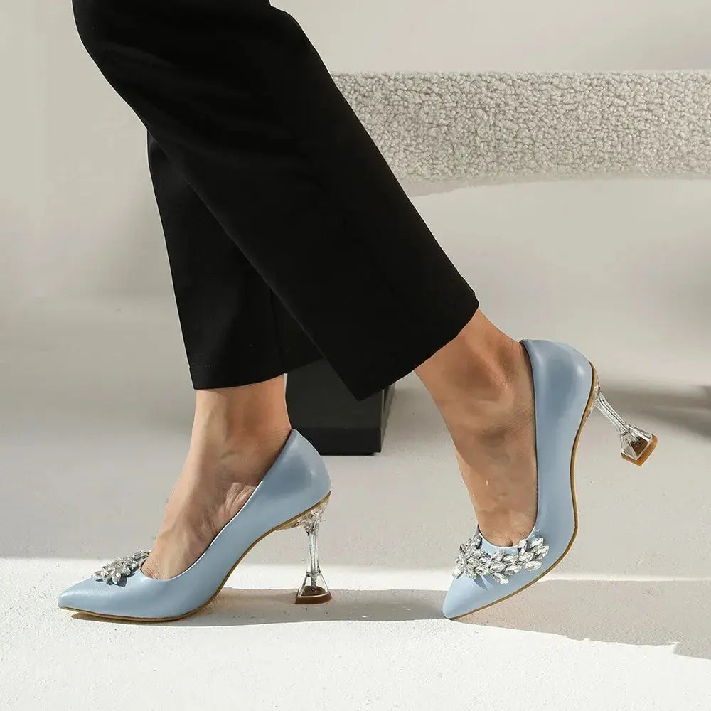 Bebe Mavi Taş Detaylı Topuklu Ayakkabı RA-510