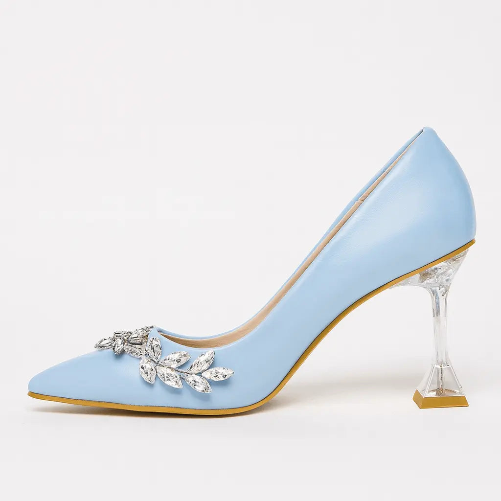 Bebe Mavi Taş Detaylı Topuklu Ayakkabı RA-510