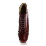 Bordo Krokodil Kalın Topuklu Bağcıklı Platform Bot RA-010