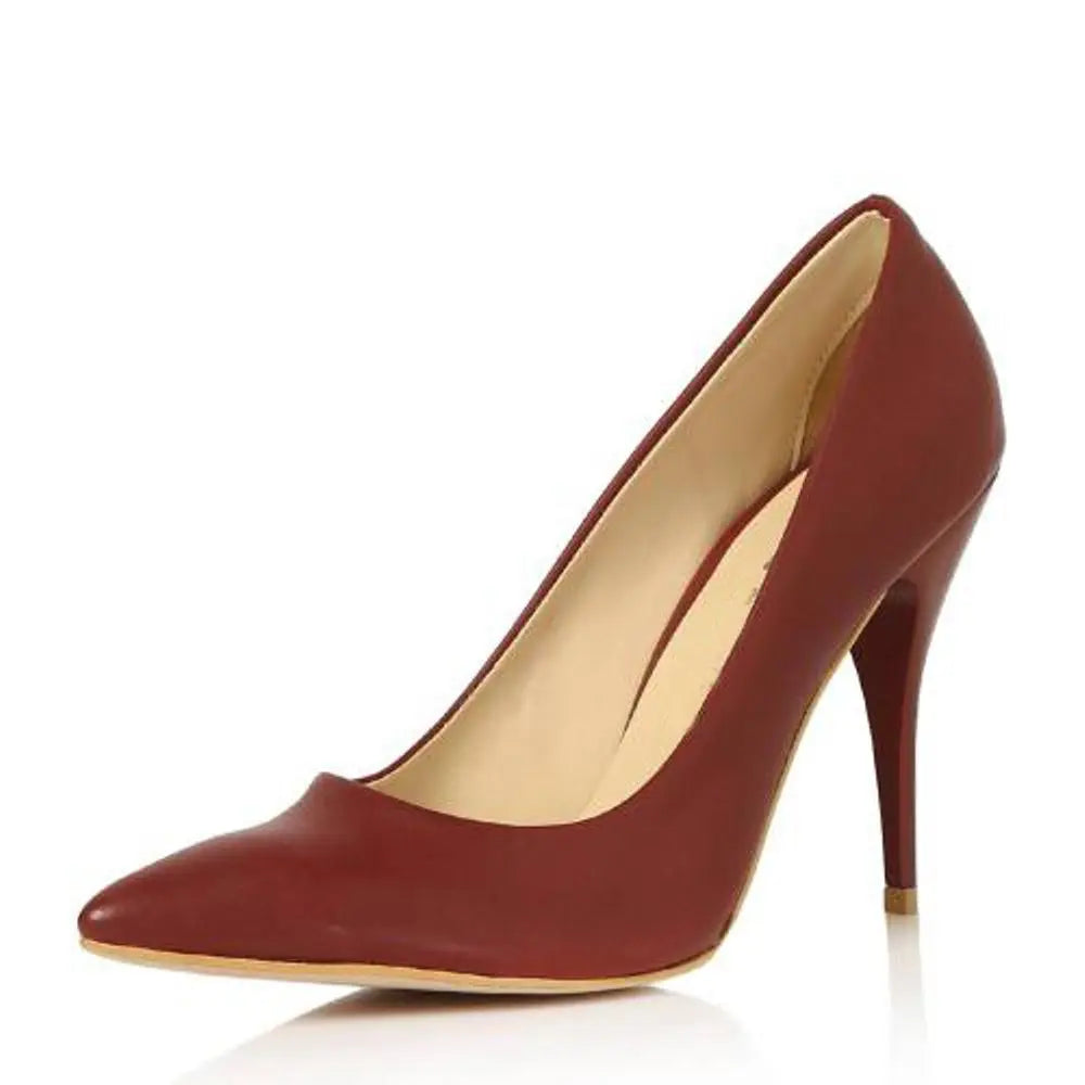 Bordo Stiletto Topuklu Ayakkabı MA-021