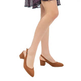 Brown Thick Heel Ankle Strap Dress Shoes MA-028 image 2