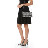 Dalmaçya Baskı Kalın Stiletto Ayakkabı Çanta Takım RA-023 RUBRICA 