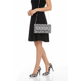 Dalmaçya Baskı Stiletto Ayakkabı Çanta Takım RA-021 RUBRICA 