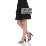 Dalmaçya Baskı Topuklu Ayakkabı Çanta Takım RA-017