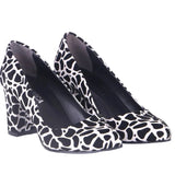 Dalmaçya Desenli Kısa Topuklu Ayakkabı MA-024