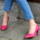 Fuşya 7 cm Topuklu Ayakkabı MA-017