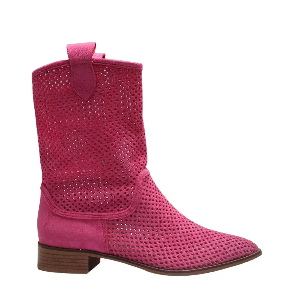 Fuşya Kadın Yazlık Delikli Bot RA-8010