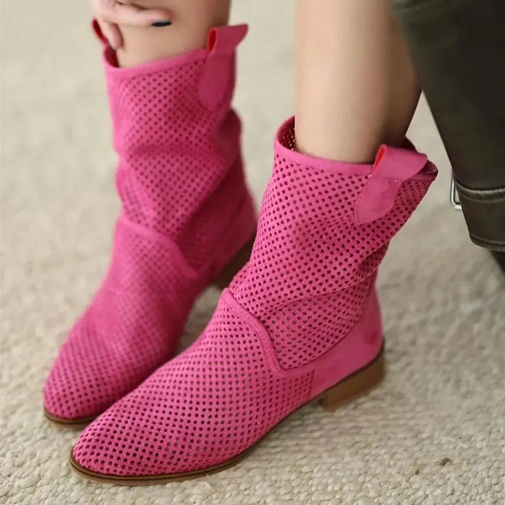 Fuşya Kadın Yazlık Delikli Bot RA-8010