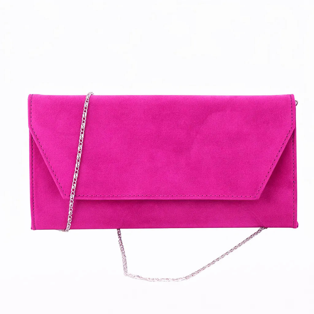 Fuşya Topuklu Ayakkabı Çanta Set RA-023