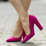 Fuşya Topuklu Ayakkabı Çanta Set RA-023