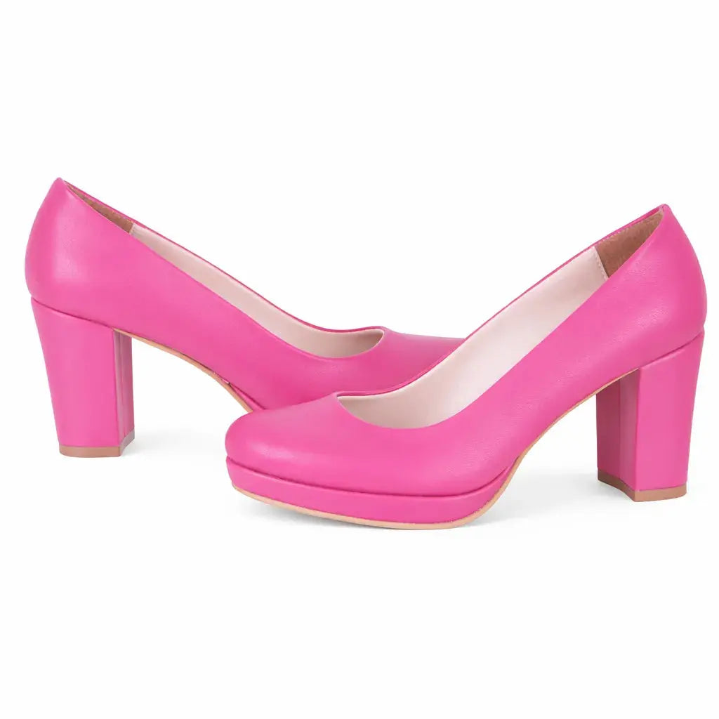 Fuşya Topuklu Platform Ayakkabı MT-01 RUBRICA 