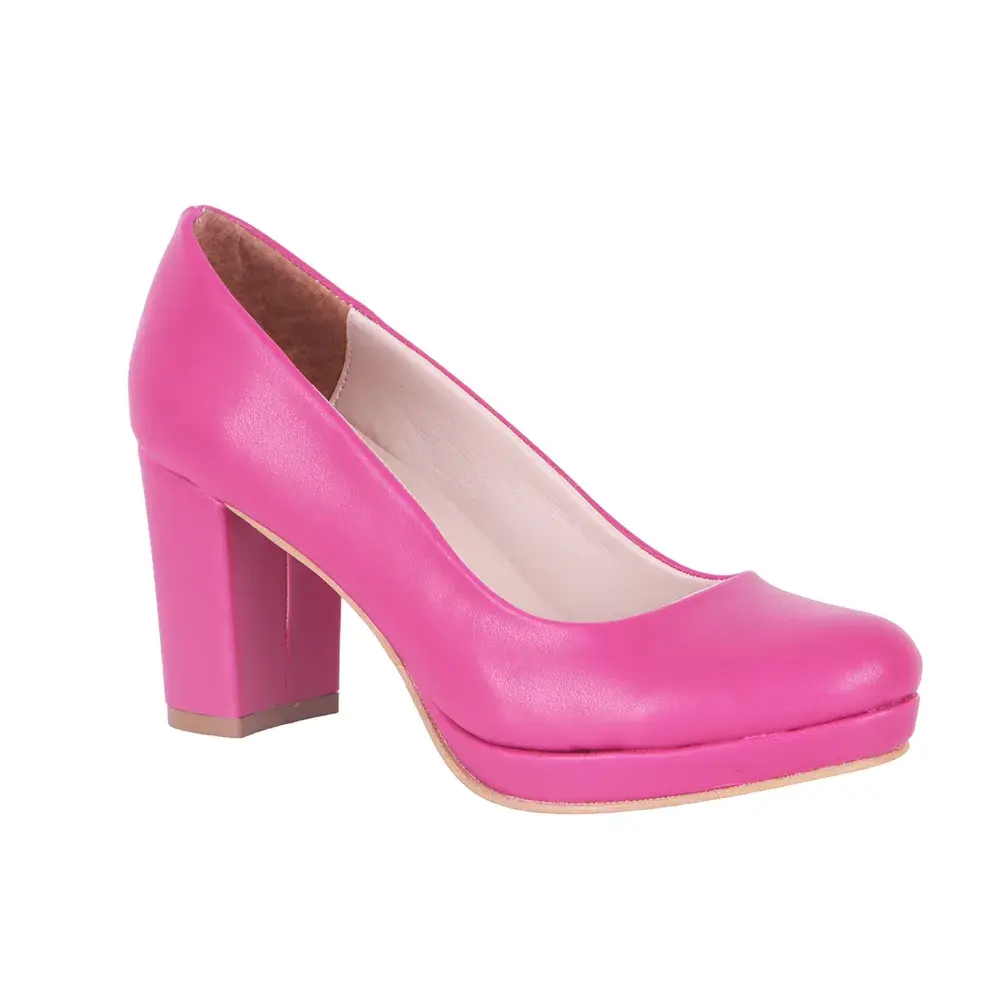 Fuşya Topuklu Platform Ayakkabı MT-01 RUBRICA 