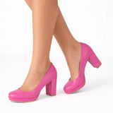 Fuşya Topuklu Platform Ayakkabı MT-01 RUBRICA 