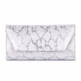 Gümüş Baskı Alçak Topuklu Ayakkabı Çanta Takım RA-017
