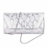 Gümüş Baskı Topuklu Ayakkabı Çanta Takım RA-024 RUBRICA 