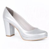 Gümüş Topuklu Platform Ayakkabı MT-01 RUBRICA 