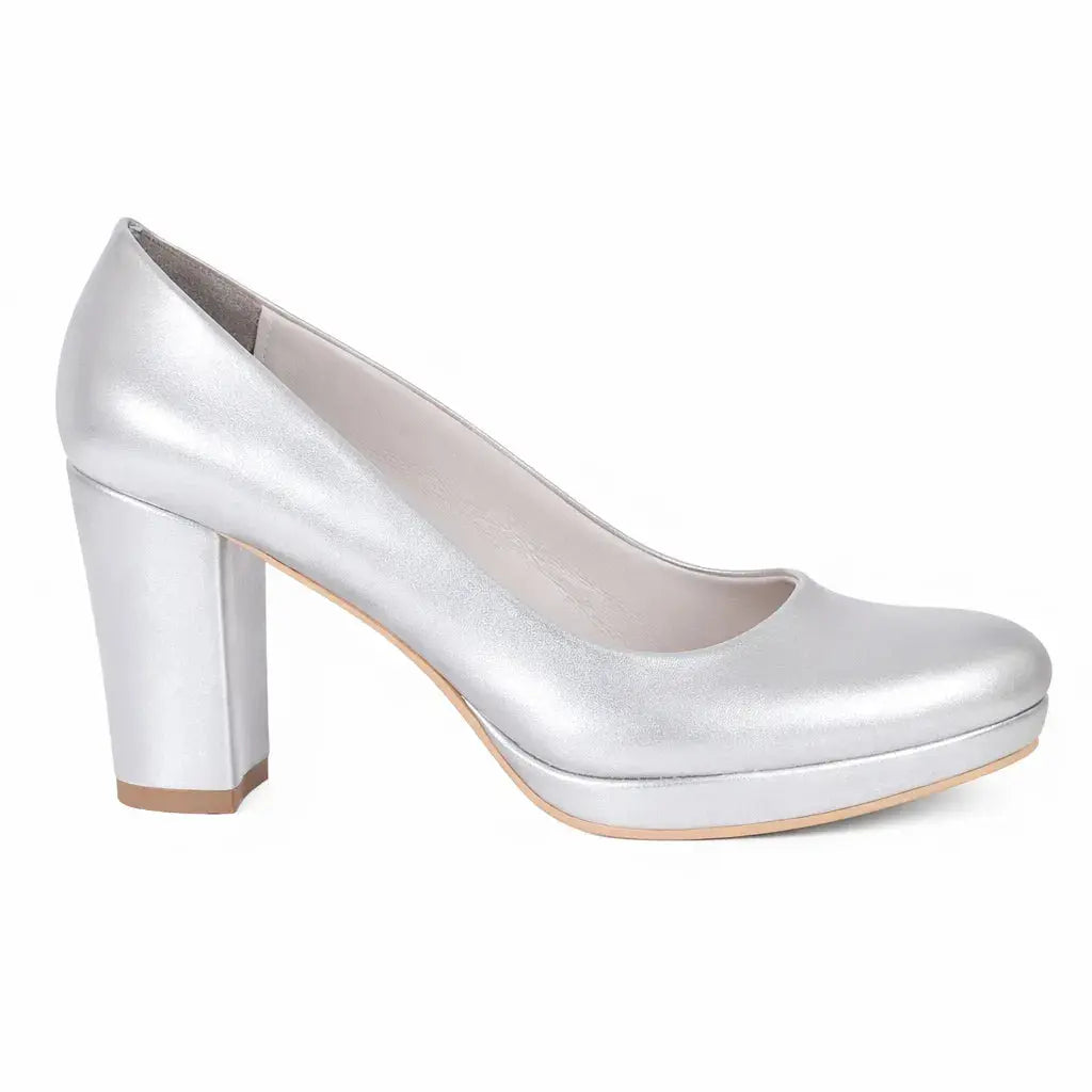 Gümüş Topuklu Platform Ayakkabı MT-01 RUBRICA 