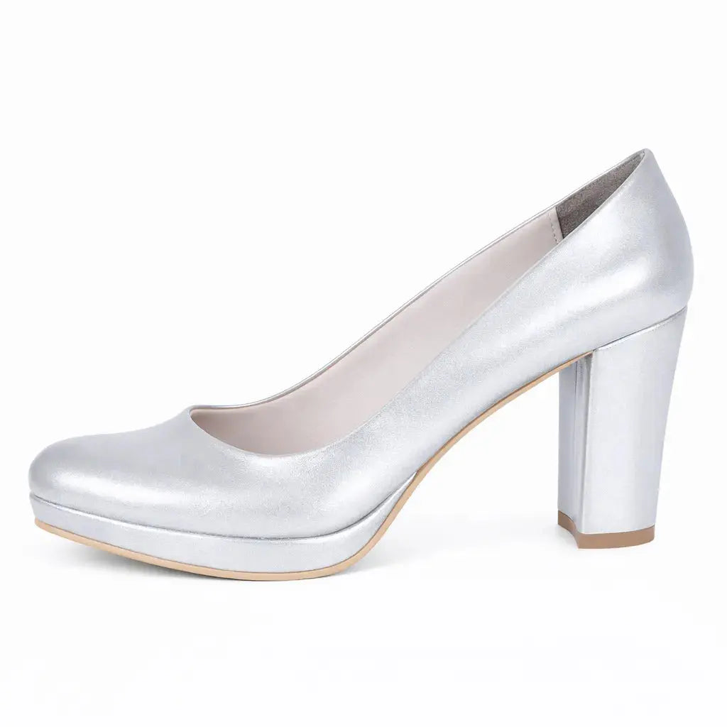 Gümüş Topuklu Platform Ayakkabı MT-01 RUBRICA 