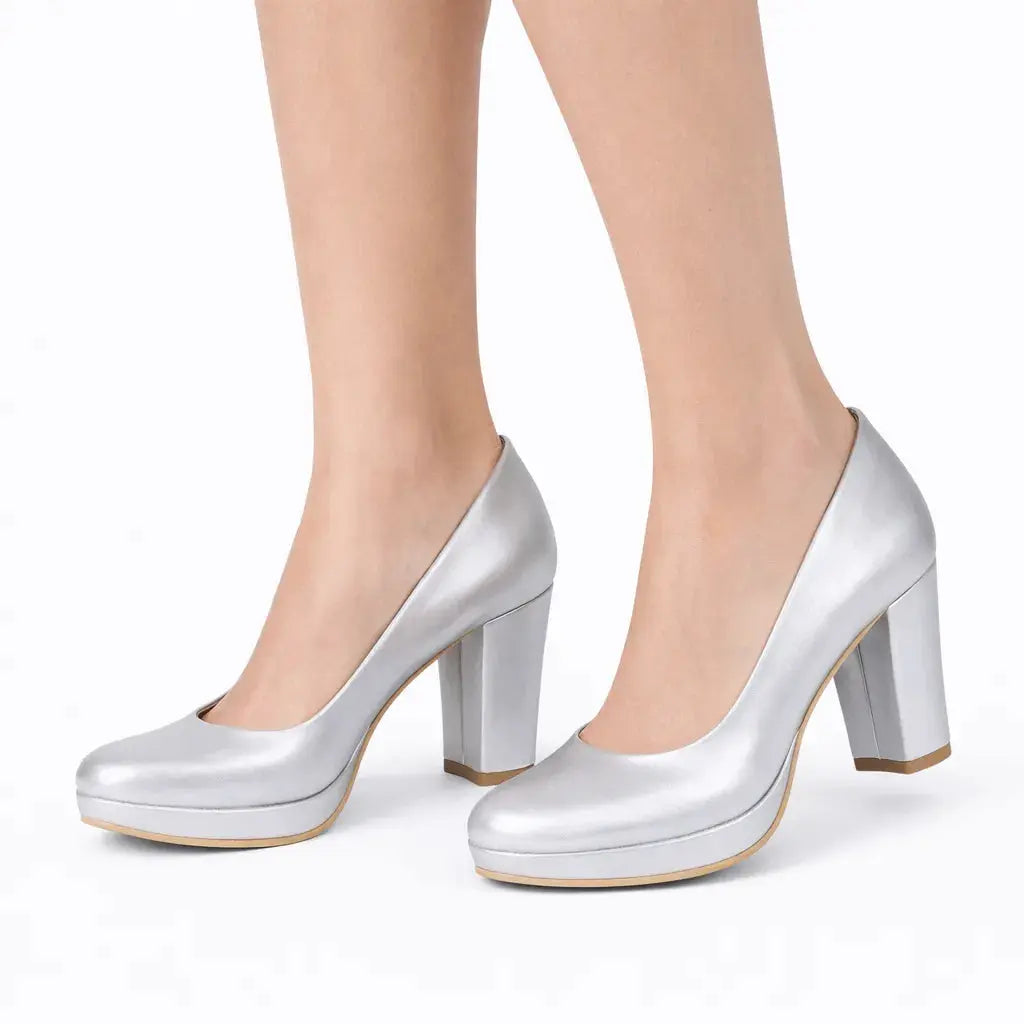 Gümüş Topuklu Platform Ayakkabı MT-01 RUBRICA 