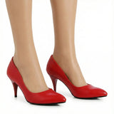 Kırmızı 7 cm Topuklu Ayakkabı MA-017