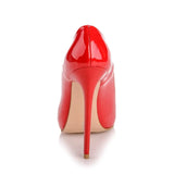 Kırmızı Rugan İnce Topuklu Stiletto Ayakkabı MA-021