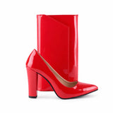 Kırmızı Topuklu Ayakkabı Çanta Set RA-023 RUBRICA 