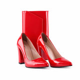 Kırmızı Topuklu Ayakkabı Çanta Set RA-023 RUBRICA 