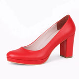 Kırmızı Topuklu Platform Ayakkabı MT-01 RUBRICA 
