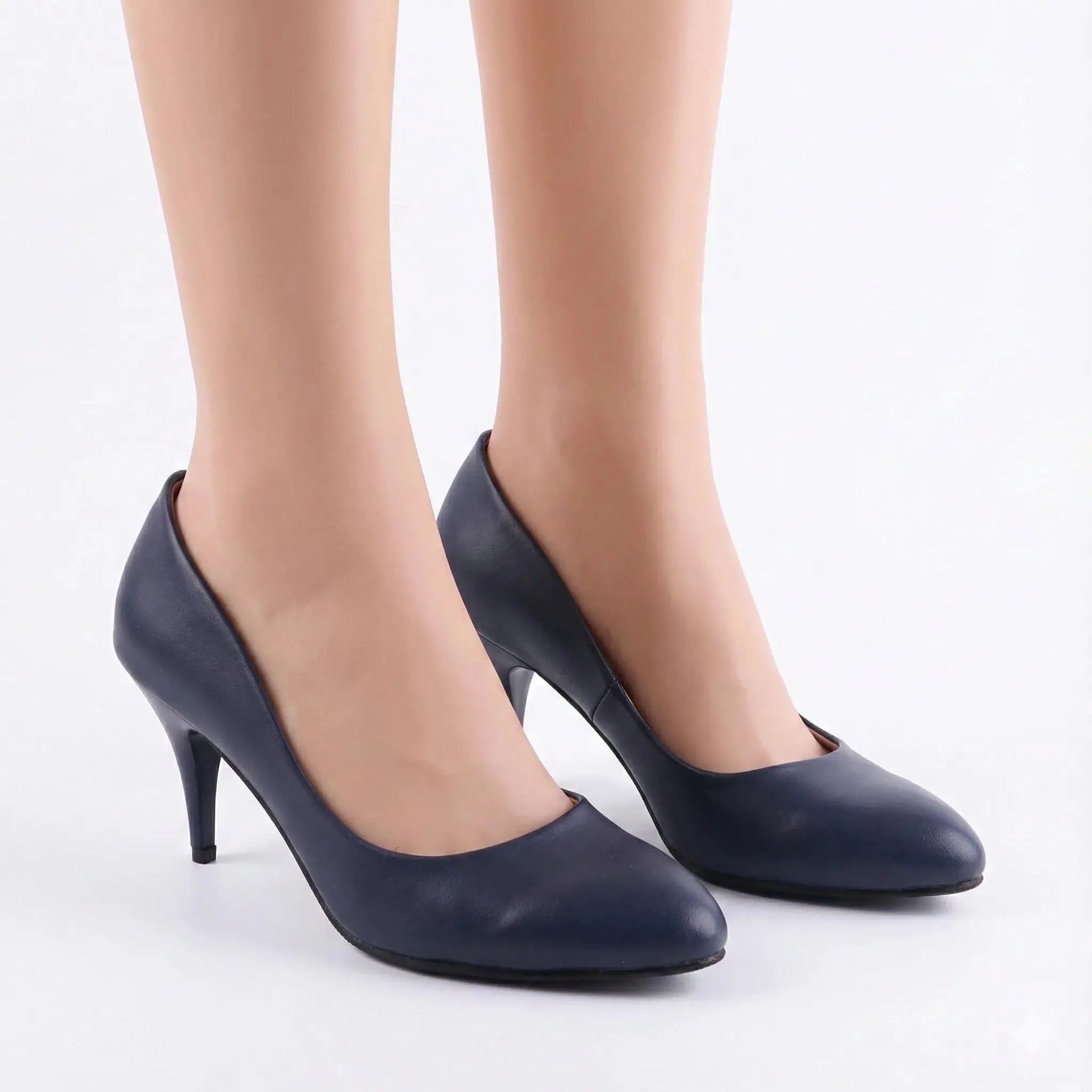 Lacivert 7 cm Topuklu Ayakkabı MA-017