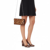 Leopar Baskı Topuklu Ayakkabı Çanta Takım RA-024 RUBRICA 